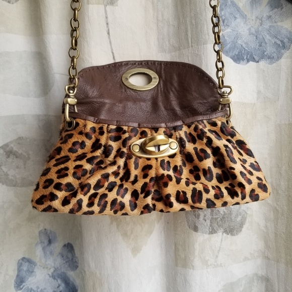 Carla Mancini Leopard Purse/leather/calf hair - Picture 4 of 7